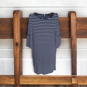 Navy Striped Women's Dress